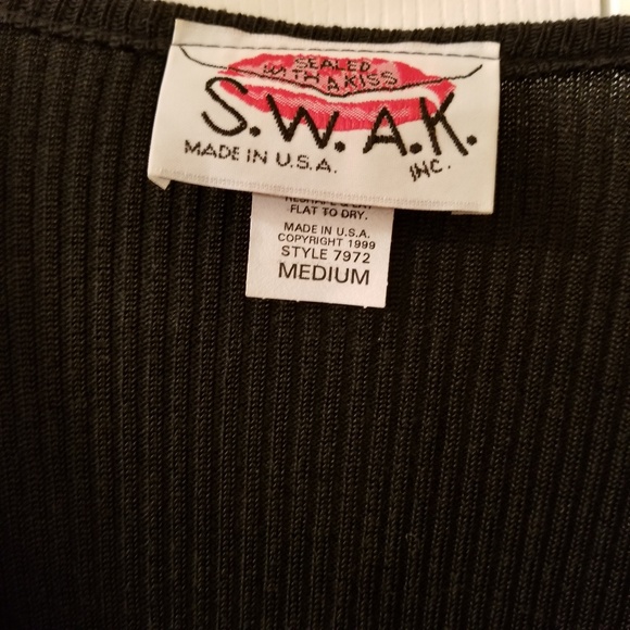 Black Ribbed Cardigan - Picture 3 of 3